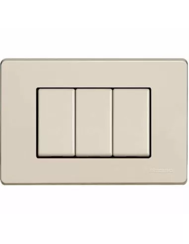 Placa resina Bticino 503/3a/r magic 3p